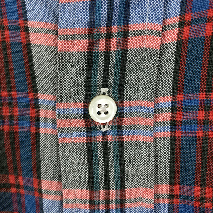 Ralph Lauren long sleeve button down check shirt, men's size L cotton red type Vintage Second Hand
