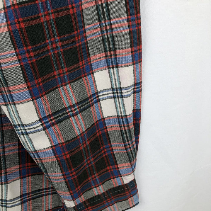 Ralph Lauren long sleeve button down check shirt, men's size L cotton red type Vintage Second Hand