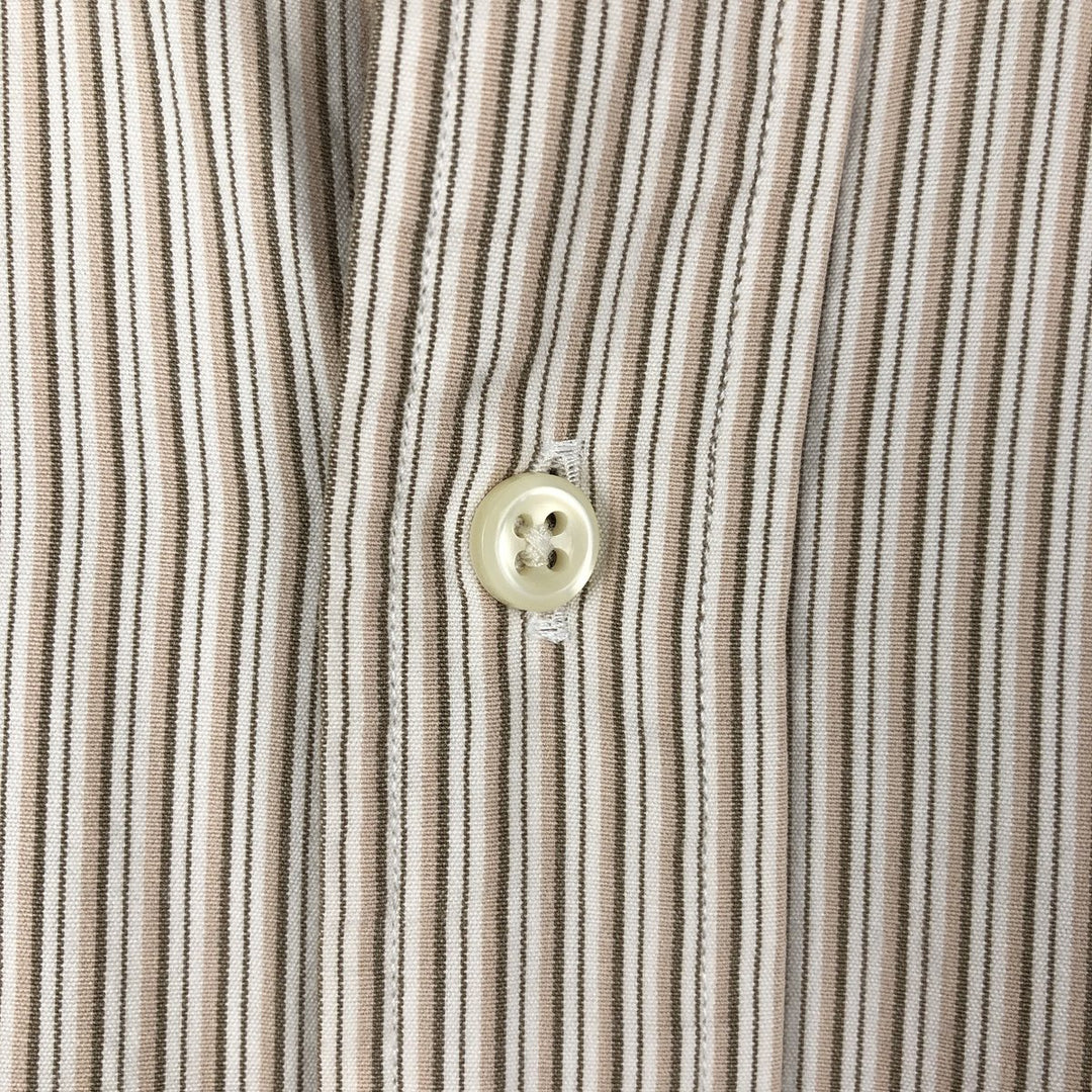 Ralph Lauren BLAKE Multi-Stripe Long Sleeve Button-Down Striped Shirt, Men's XL cotton Beige type Vintage Second Hand