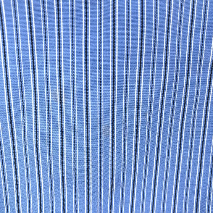 Ralph Lauren Classic Fit Multi-Stripe Long Sleeve Button-Down Striped Shirt, Men's XL cotton blue type Vintage Second Hand
