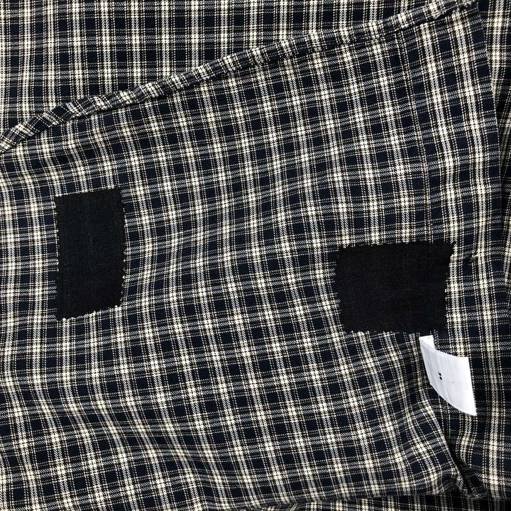 Ralph Lauren Classic Fit Long Sleeve Button Down Check Shirt Men's Size L cotton navy blue type Vintage Second Hand