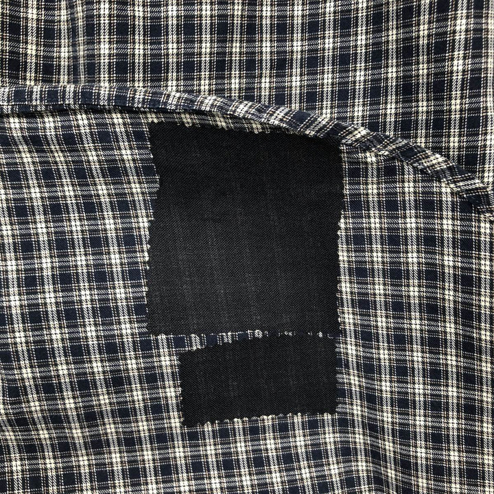 Ralph Lauren Classic Fit Long Sleeve Button Down Check Shirt Men's Size L cotton navy blue type Vintage Second Hand
