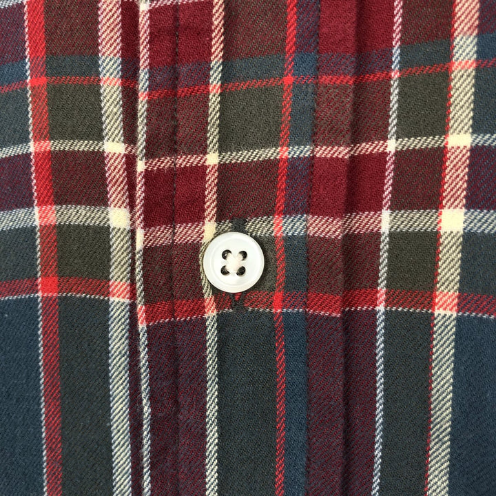 Ralph Lauren long sleeve button down check shirt, men's XL size cotton Green type dark green Vintage Second Hand