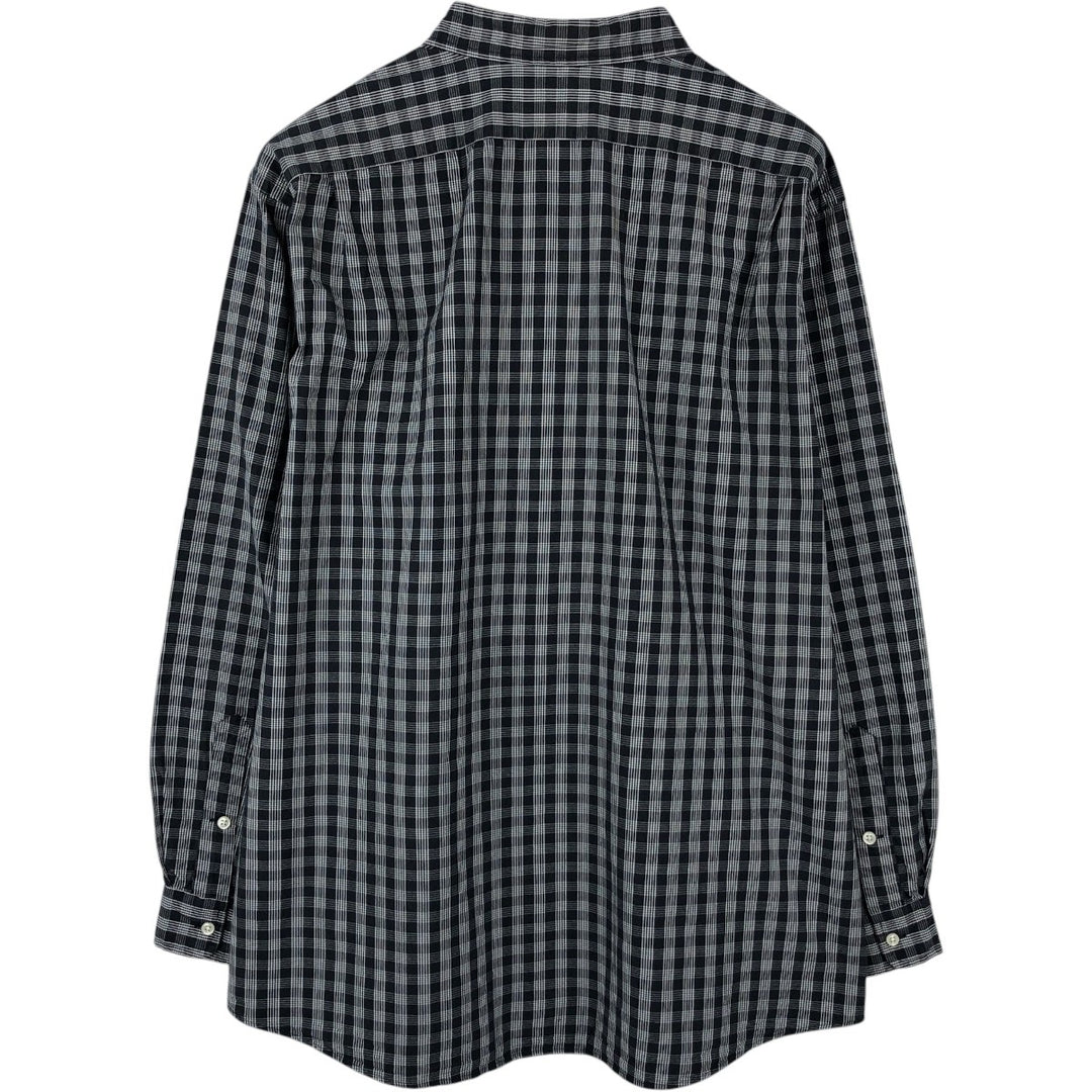 Ralph Lauren POLO by Ralph Lauren LOWELL SPORT Long-Sleeve Button-Down Check Shirt, Men's Size XXL (approx.) cotton black type Vintage Second Hand