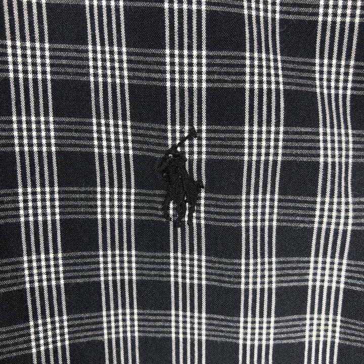 Ralph Lauren POLO by Ralph Lauren LOWELL SPORT Long-Sleeve Button-Down Check Shirt, Men's Size XXL (approx.) cotton black type Vintage Second Hand