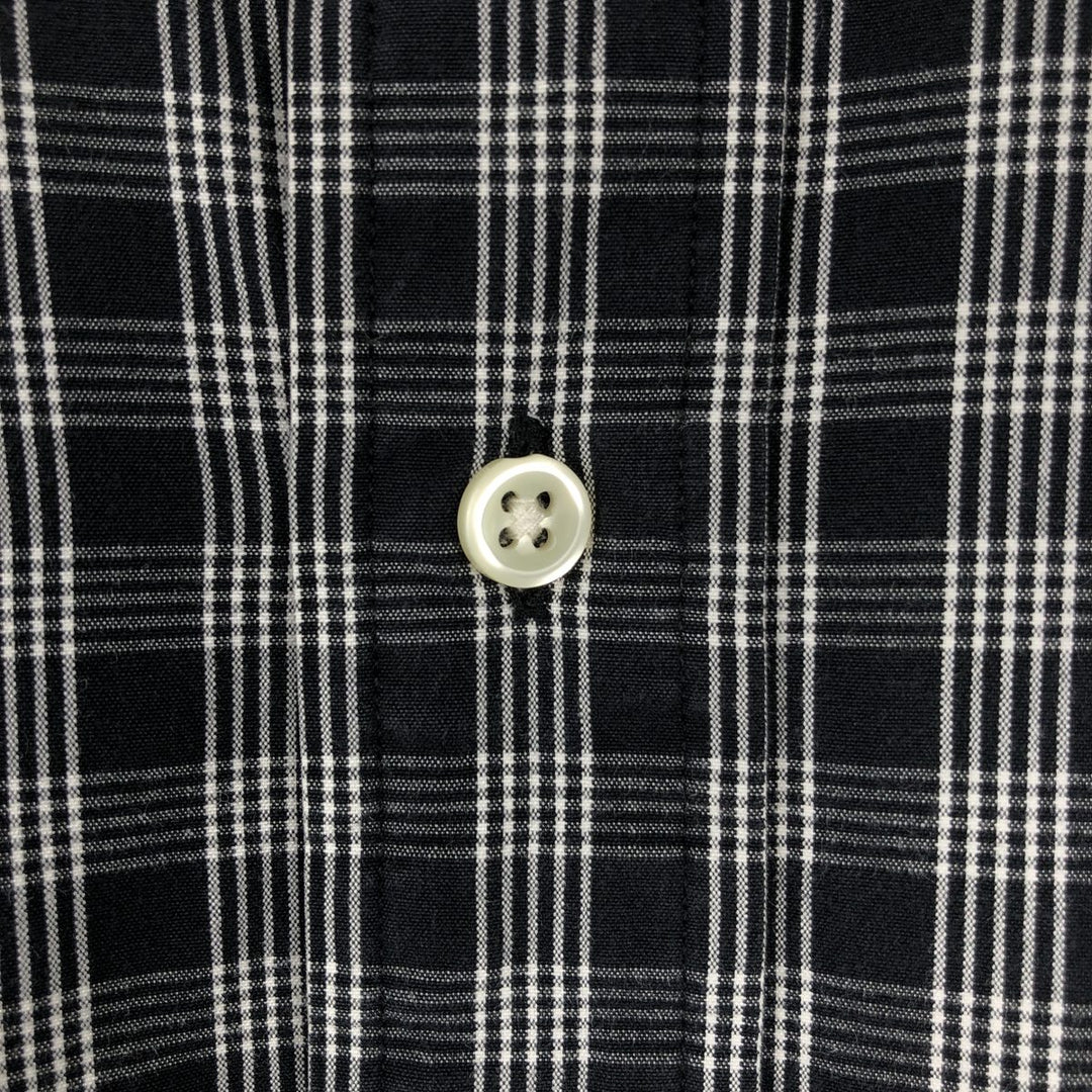 Ralph Lauren POLO by Ralph Lauren LOWELL SPORT Long-Sleeve Button-Down Check Shirt, Men's Size XXL (approx.) cotton black type Vintage Second Hand