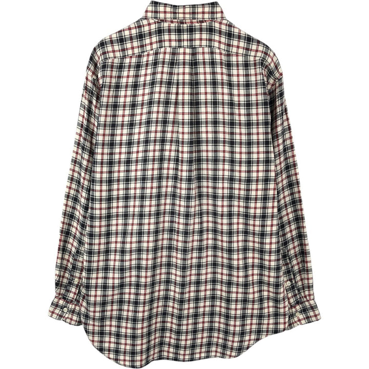 Ralph Lauren BLAIRE long sleeve button down check shirt, men's size M cotton black type Vintage Second Hand