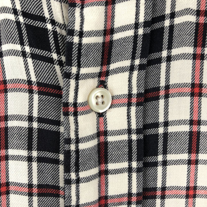 Ralph Lauren BLAIRE long sleeve button down check shirt, men's size M cotton black type Vintage Second Hand