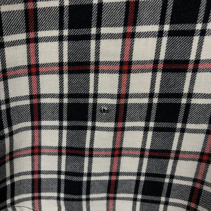 Ralph Lauren BLAIRE long sleeve button down check shirt, men's size M cotton black type Vintage Second Hand