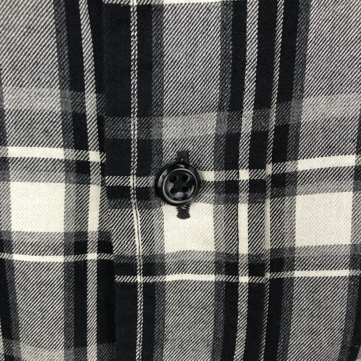 Ralph Lauren BLAKE long sleeve button down check shirt, men's size L cotton black type Vintage Second Hand