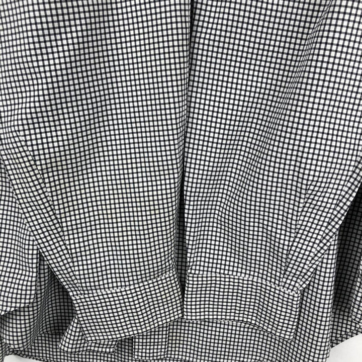 Ralph Lauren Classic Fit Gingham Check Long Sleeve Button-Down Check Shirt, Men's Size L cotton white type Vintage Second Hand