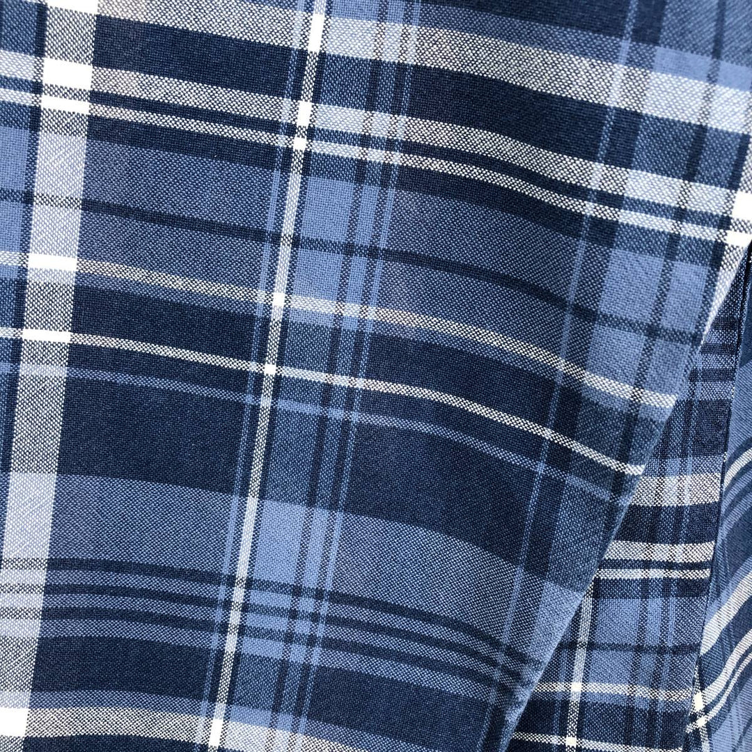Ralph Lauren long sleeve button down check shirt, men's XL size cotton blue type Vintage Second Hand