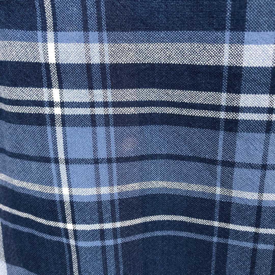 Ralph Lauren long sleeve button down check shirt, men's XL size cotton blue type Vintage Second Hand