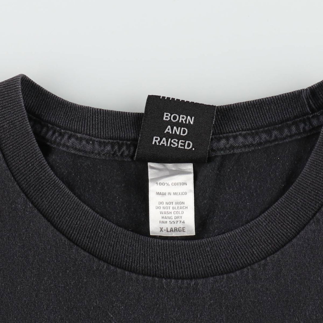 SFCA parody print T-shirt, men's size XL (approx.) cotton black type Vintage Second Hand