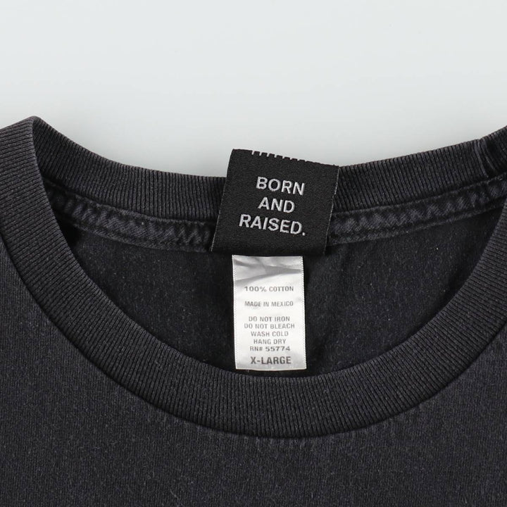 SFCA parody print T-shirt, men's size XL (approx.) cotton black type Vintage Second Hand