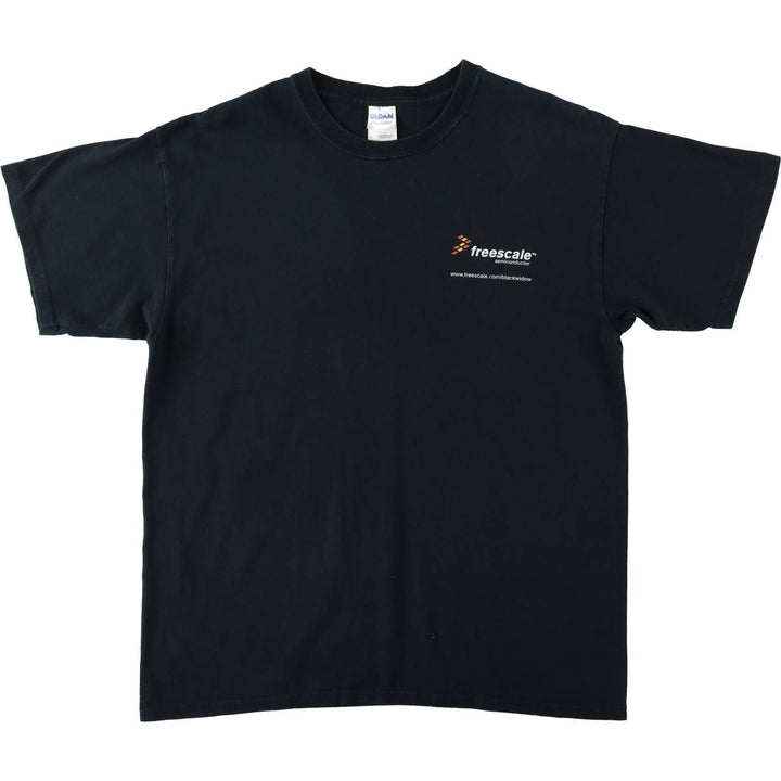 2000'S Gildan Freescale Semiconductor Spiderweb Advertising T-Shirt, Men's Size L (approx.) cotton black type Vintage Second Hand