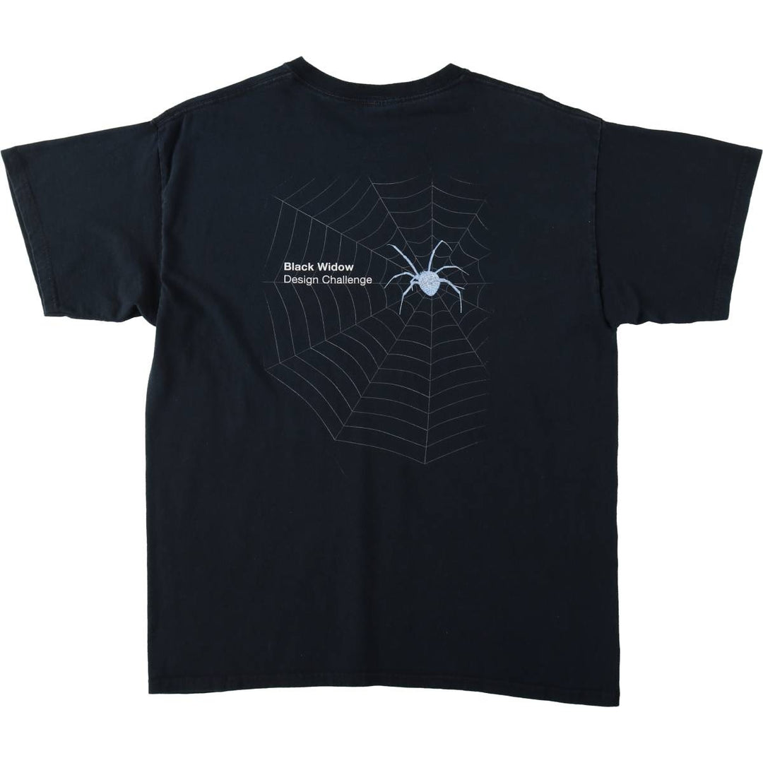 2000'S Gildan Freescale Semiconductor Spiderweb Advertising T-Shirt, Men's Size L (approx.) cotton black type Vintage Second Hand