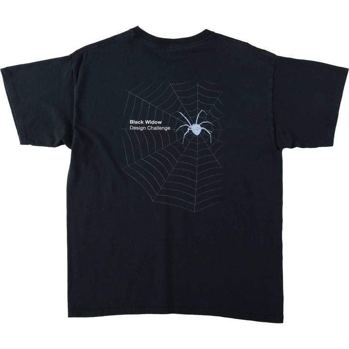 2000'S Gildan Freescale Semiconductor Spiderweb Advertising T-Shirt, Men's Size L (approx.) cotton black type Vintage Second Hand