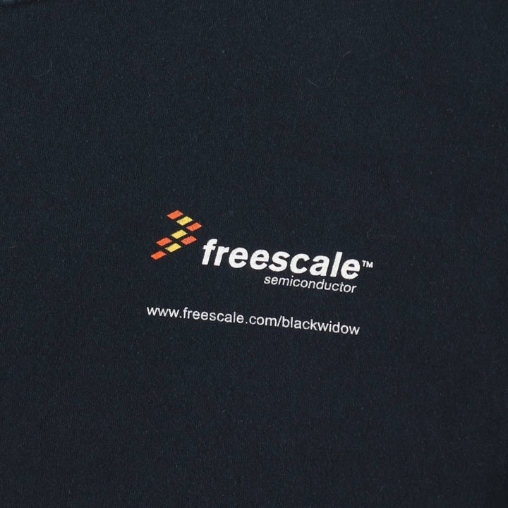 2000'S Gildan Freescale Semiconductor Spiderweb Advertising T-Shirt, Men's Size L (approx.) cotton black type Vintage Second Hand