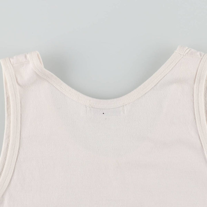 90s-00'S Playboy Tank Top, Men's Size M (Equivalent), Vintage unclear pale white type Vintage Second Hand