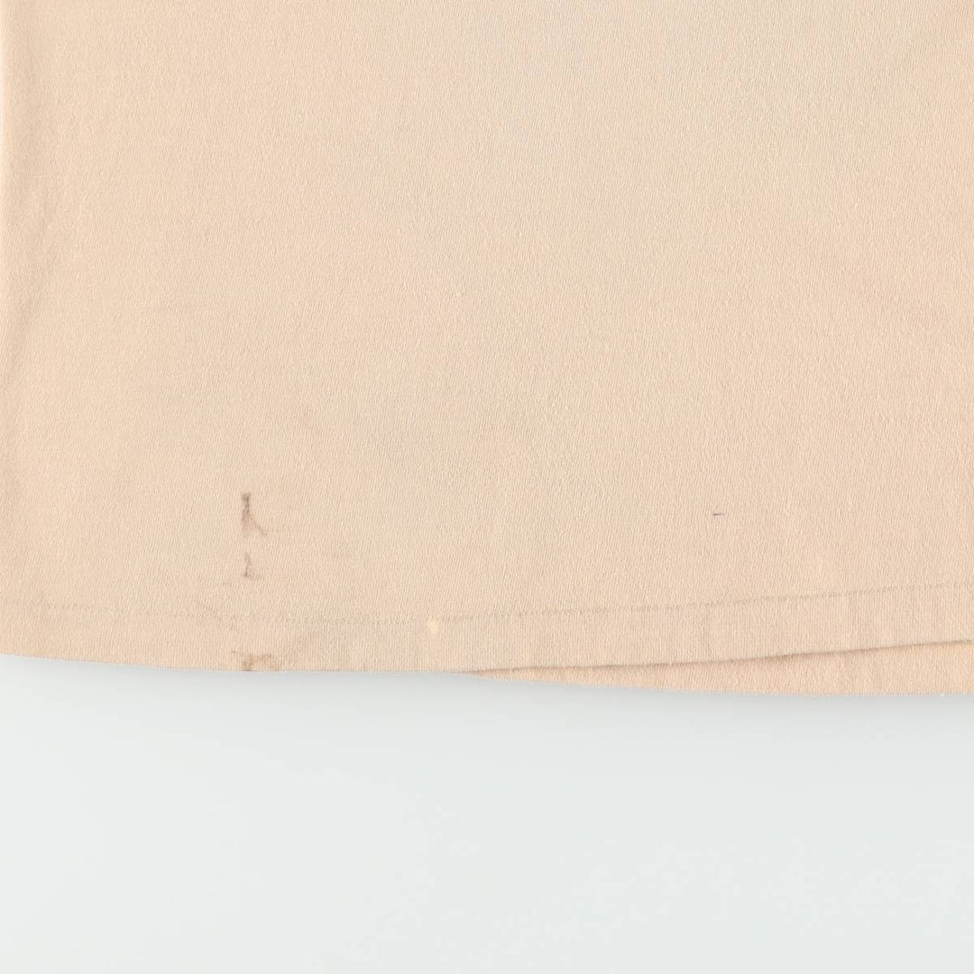 80'S Banana Republic Short-Sleeve Printed T-Shirt, Made in USA, Men's Size L (Equivalent), Vintage cotton beige type brown Vintage Second Hand