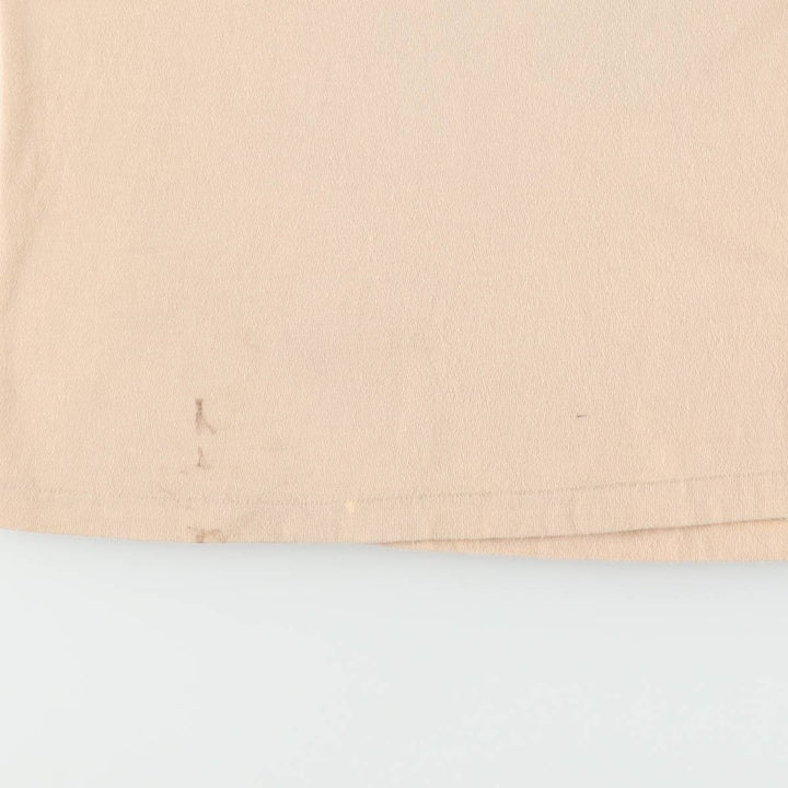 80'S Banana Republic Short-Sleeve Printed T-Shirt, Made in USA, Men's Size L (Equivalent), Vintage cotton beige type brown Vintage Second Hand