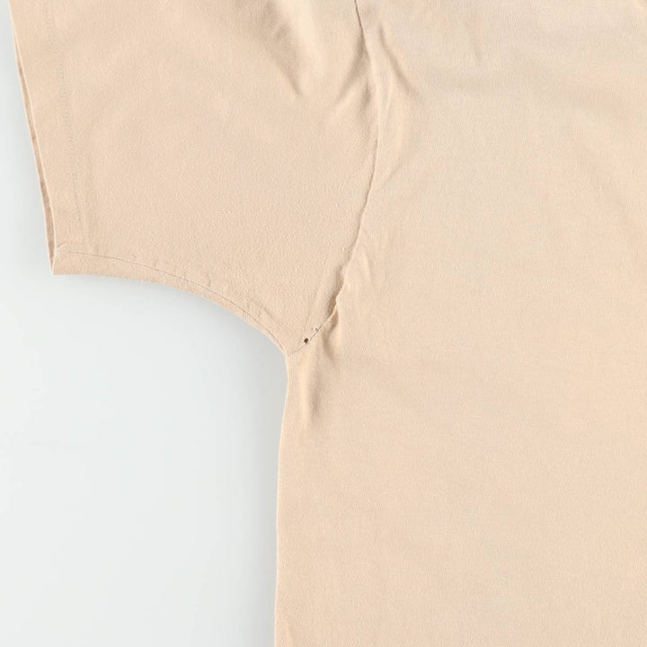 80'S Banana Republic Short-Sleeve Printed T-Shirt, Made in USA, Men's Size L (Equivalent), Vintage cotton beige type brown Vintage Second Hand