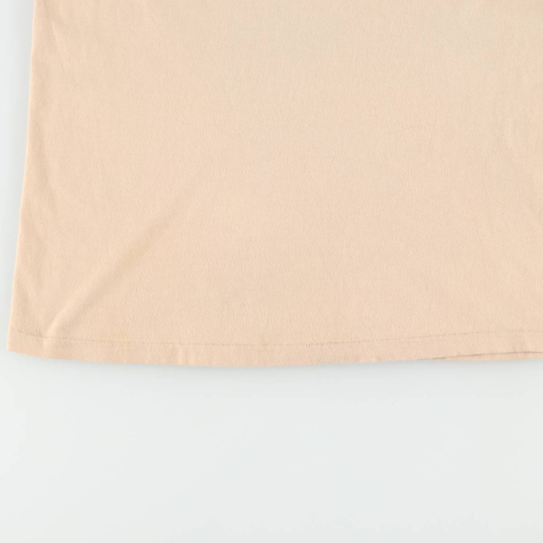 80'S Banana Republic Short-Sleeve Printed T-Shirt, Made in USA, Men's Size L (Equivalent), Vintage cotton beige type brown Vintage Second Hand