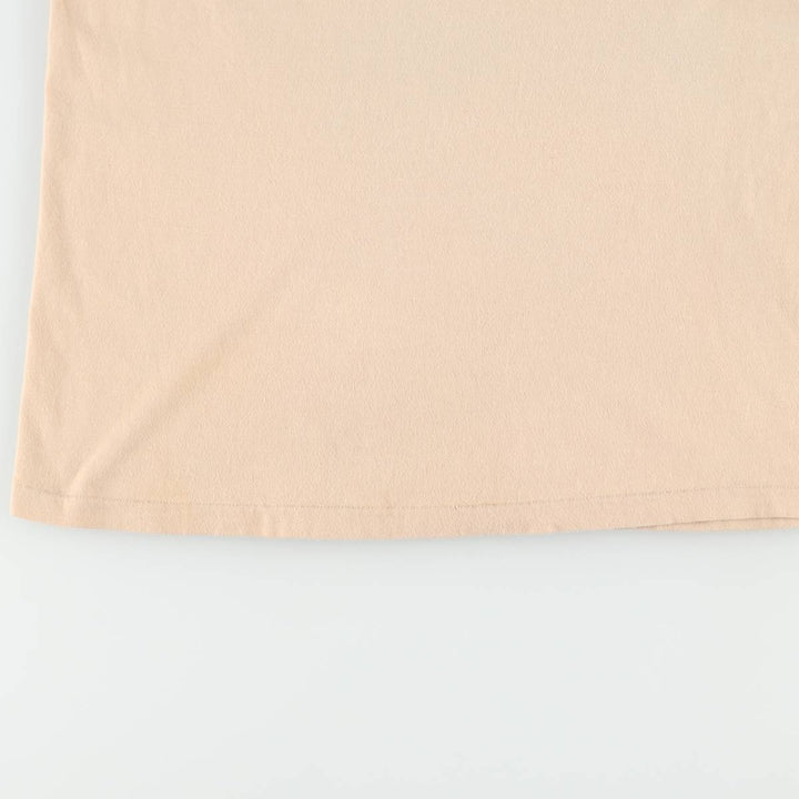 80'S Banana Republic Short-Sleeve Printed T-Shirt, Made in USA, Men's Size L (Equivalent), Vintage cotton beige type brown Vintage Second Hand