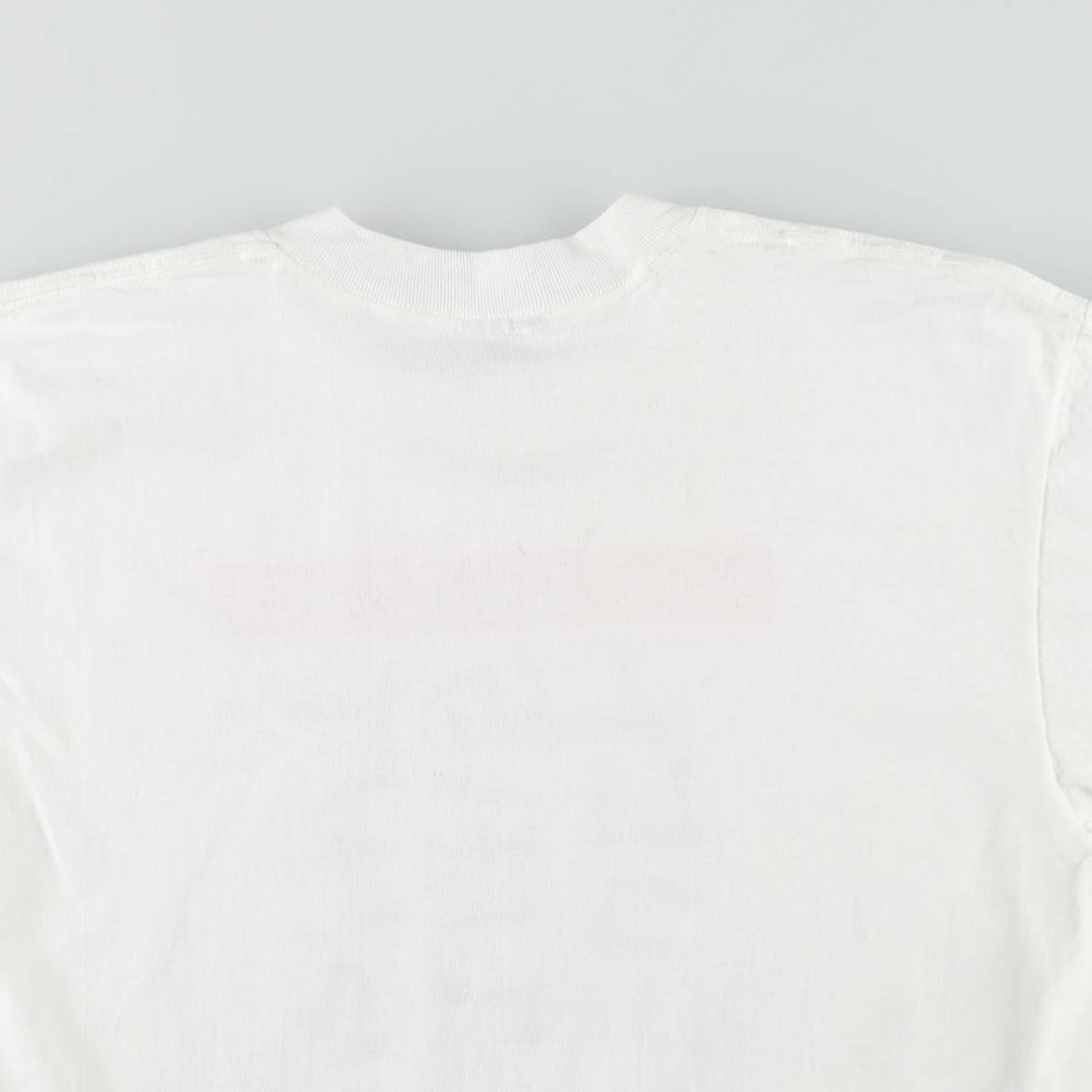 90'S ONEITA Message Print T-Shirt Made in USA Men's XL Vintage cotton white type Vintage Second Hand