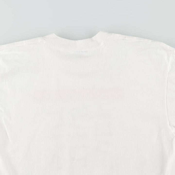 90'S ONEITA Message Print T-Shirt Made in USA Men's XL Vintage cotton white type Vintage Second Hand