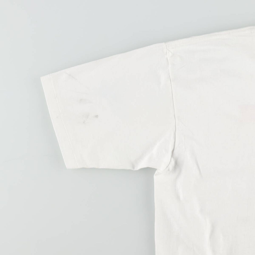 90'S ONEITA Message Print T-Shirt Made in USA Men's XL Vintage cotton white type Vintage Second Hand