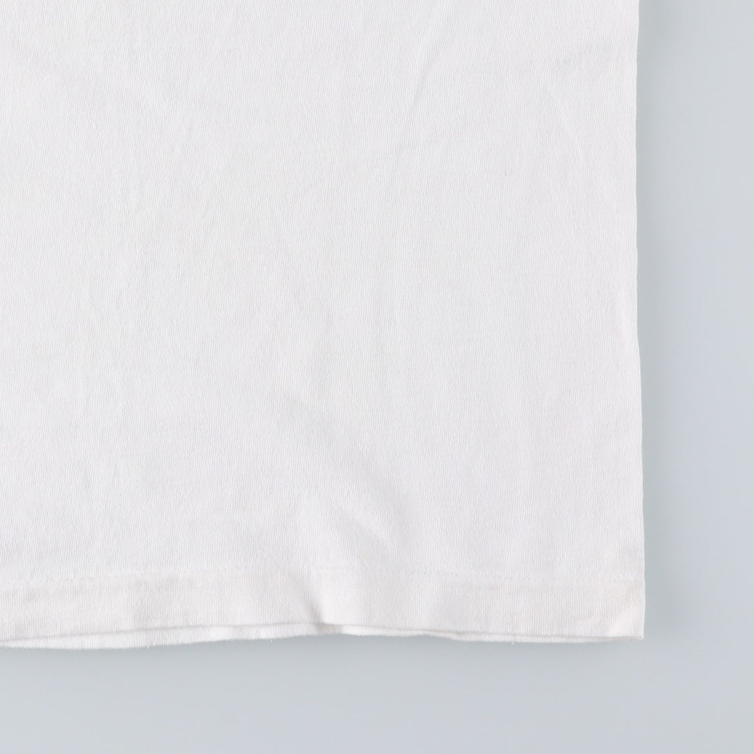 90'S Fruit of the Loom Advertising T-Shirt, Made in USA, Men's XXL equivalent, Vintage cotton white type Vintage Second Hand