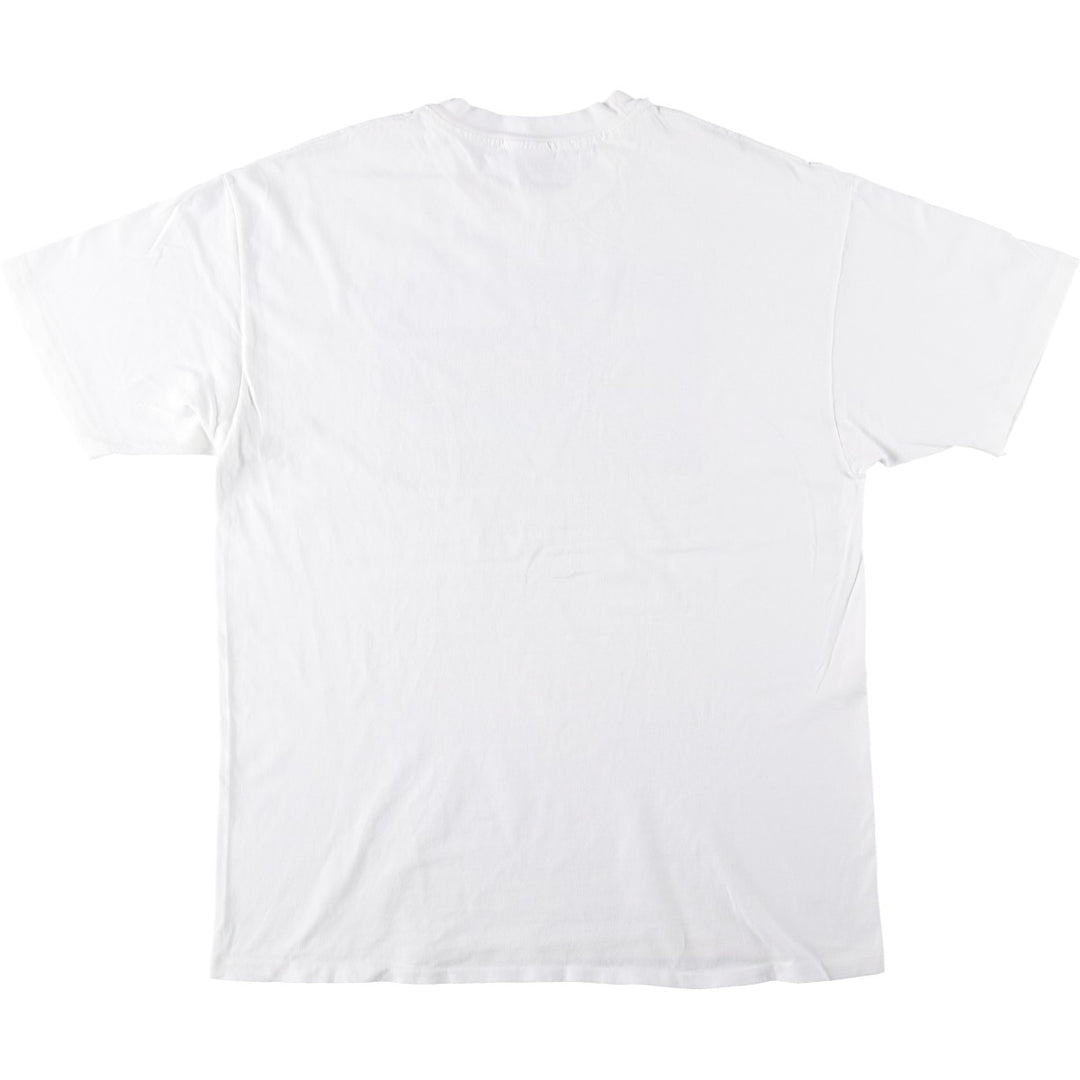 90'S Hanes Print T-Shirt, Made in USA, Men's Size XL (approx.) cotton white type Vintage Second Hand