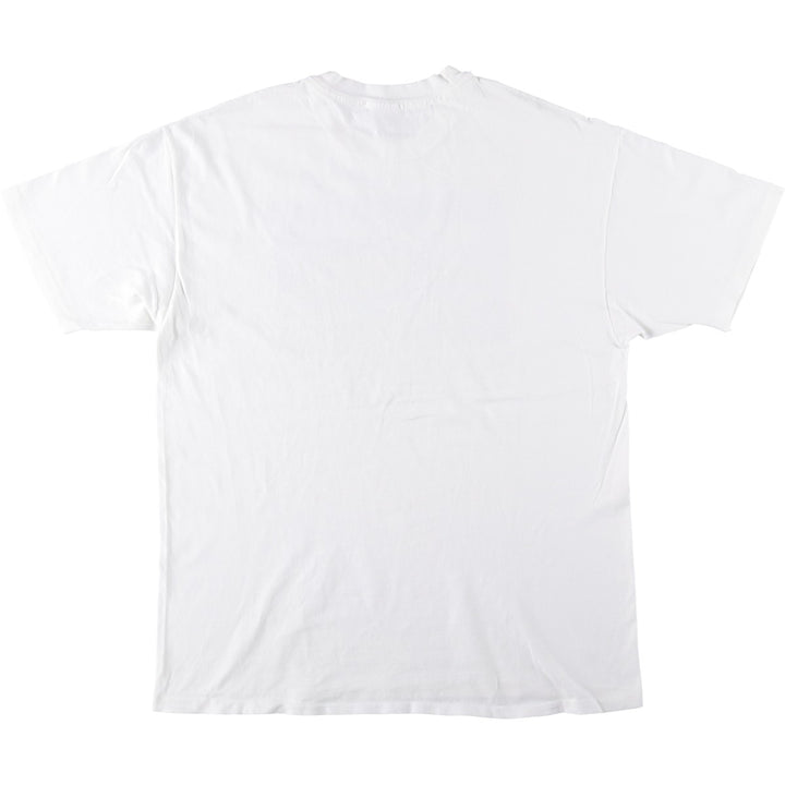 90'S Hanes Print T-Shirt, Made in USA, Men's Size XL (approx.) cotton white type Vintage Second Hand