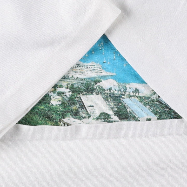 90'S Hanes Print T-Shirt, Made in USA, Men's Size XL (approx.) cotton white type Vintage Second Hand