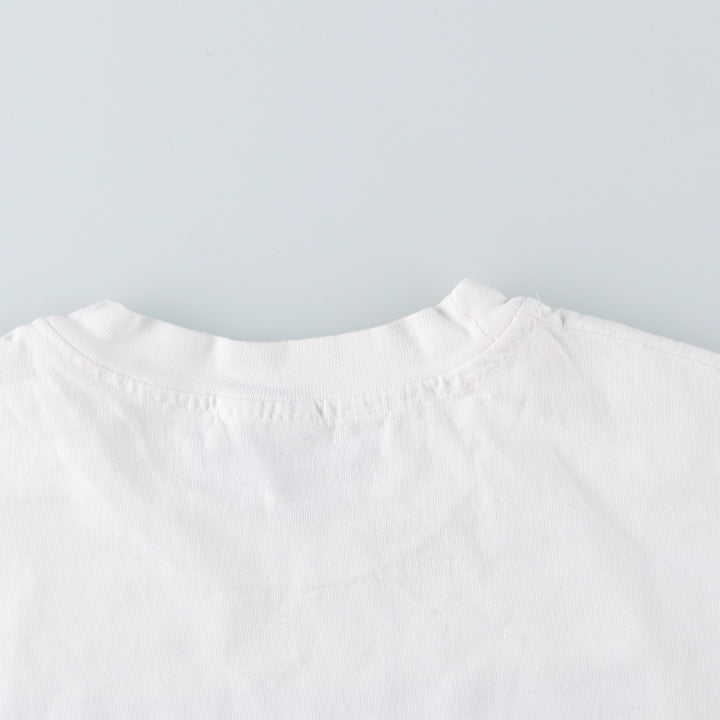 90'S Hanes Print T-Shirt, Made in USA, Men's Size XL (approx.) cotton white type Vintage Second Hand