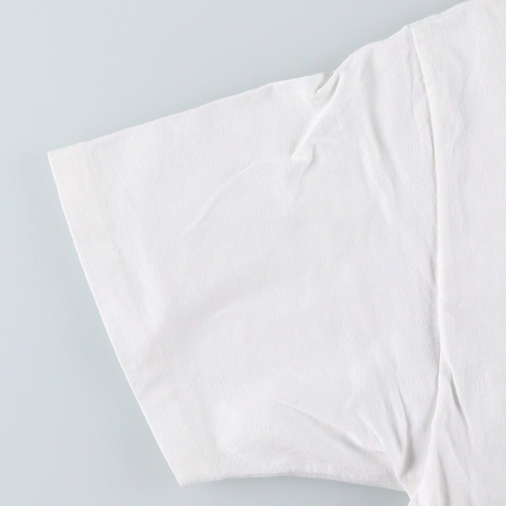 90'S Hanes Print T-Shirt, Made in USA, Men's Size XL (approx.) cotton white type Vintage Second Hand