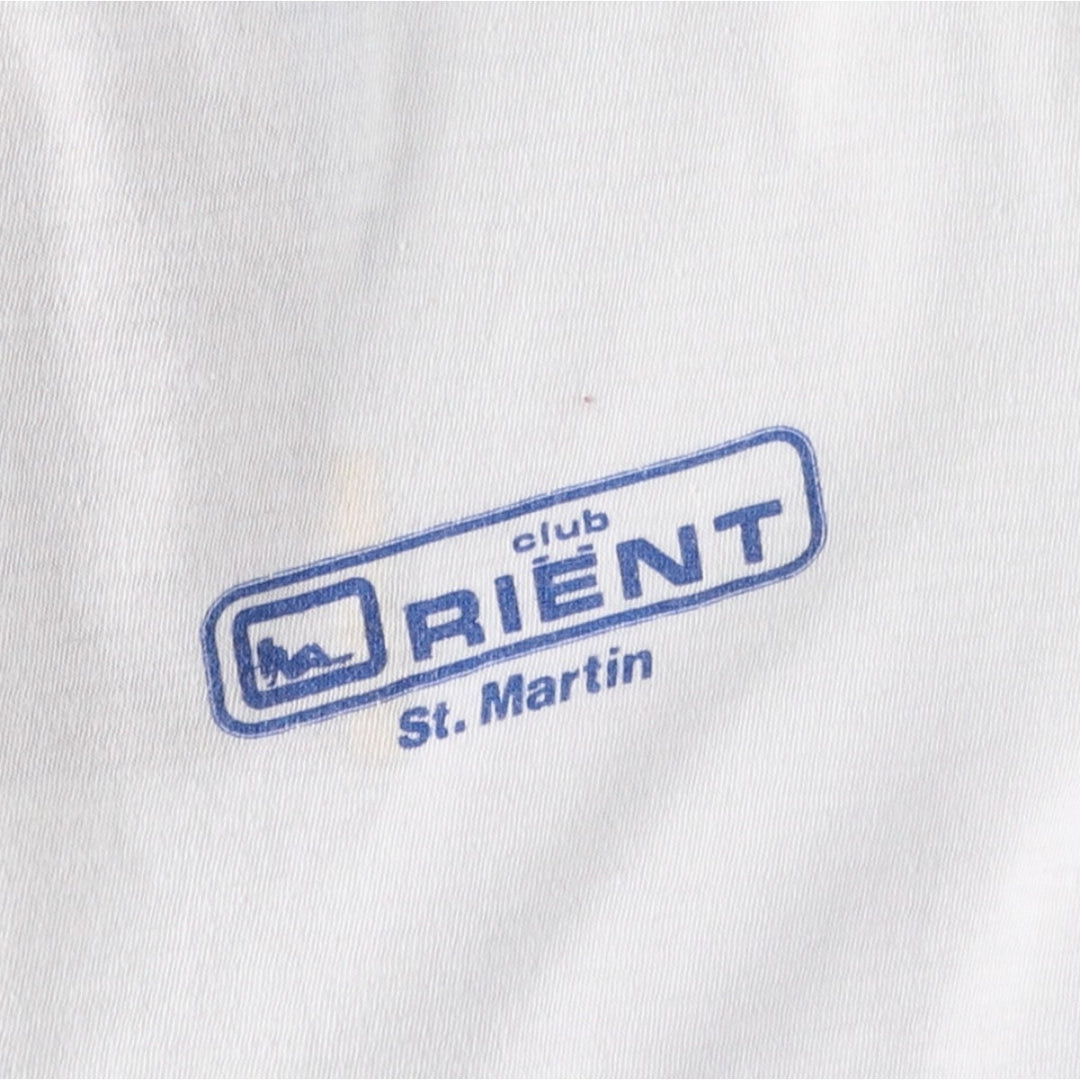 ~90'S Sailing Erotic T-shirt Print T-shirt Men's L equivalent Vintage cotton white type Vintage Second Hand