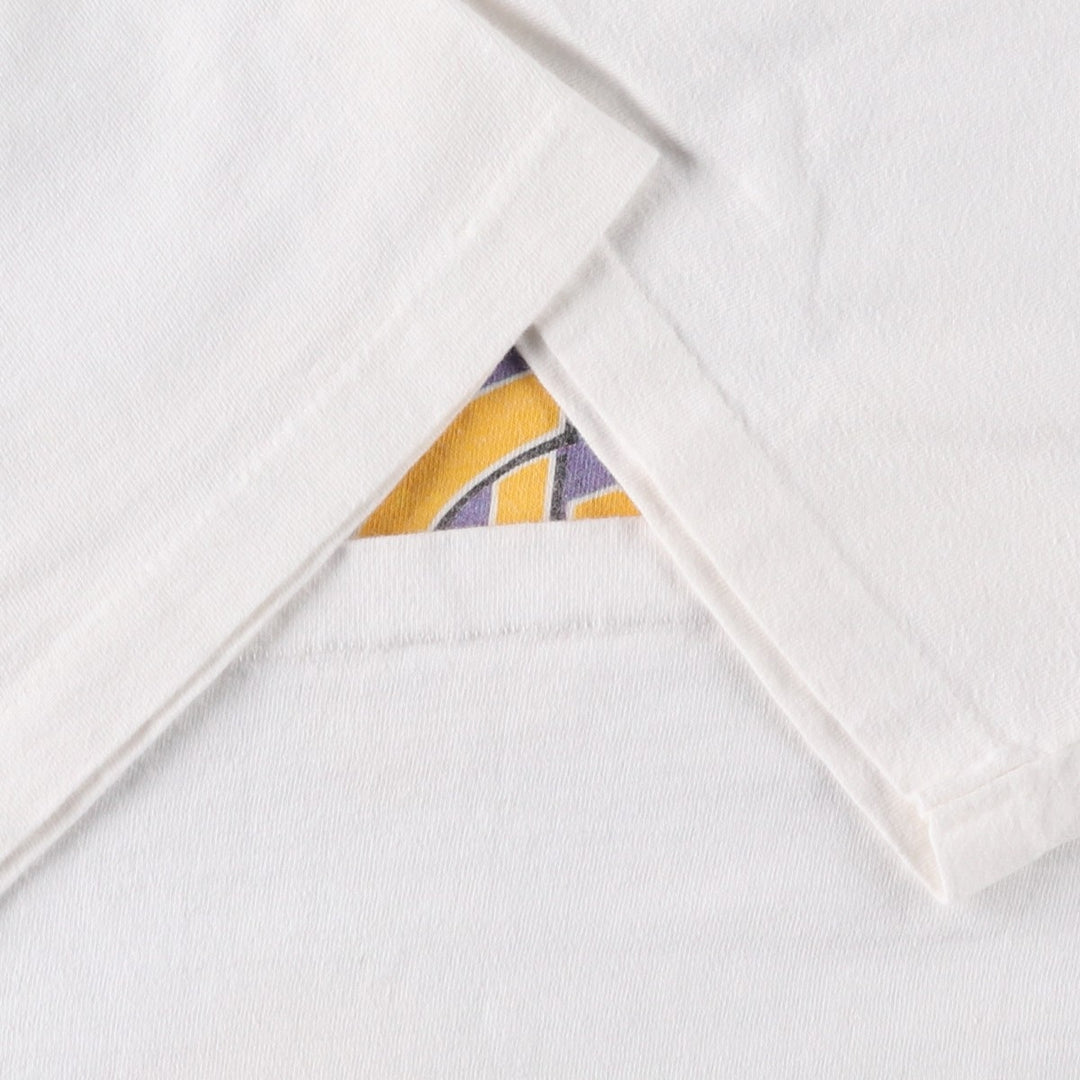 90'S ONEITA POWER-T Printed T-shirt Made in USA Men's XL Vintage cotton white type Vintage Second Hand