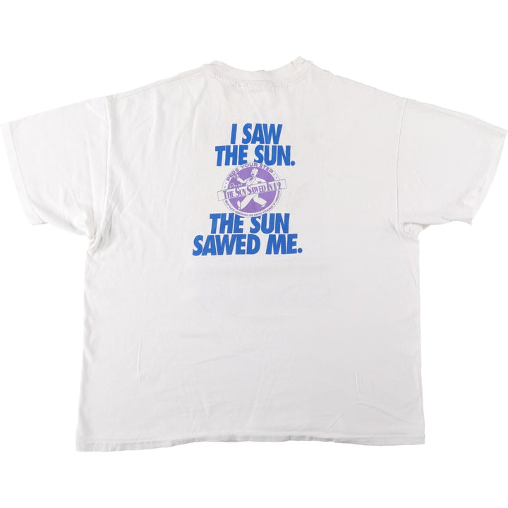 90'S Hanes The Sun Sawed in 1 cotton white type Vintage Second Hand