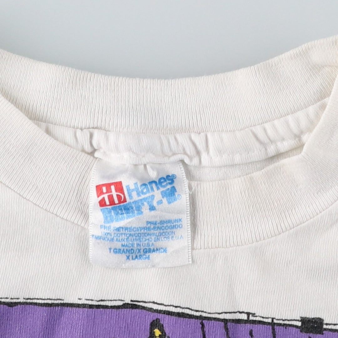 90'S Hanes The Sun Sawed in 1 cotton white type Vintage Second Hand