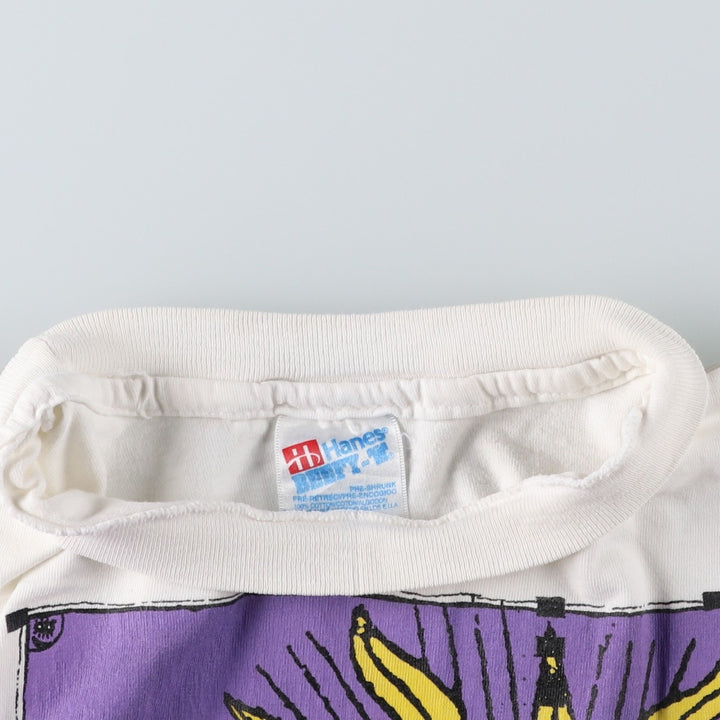 90'S Hanes The Sun Sawed in 1 cotton white type Vintage Second Hand