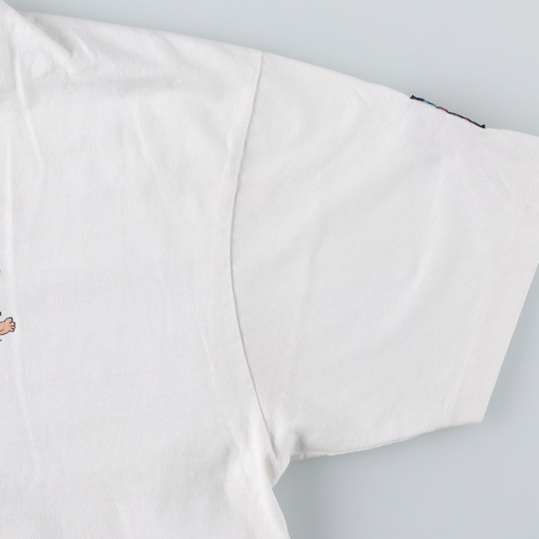 90'S Vintage Printed T-Shirt, Men's XL unclear white type Vintage Second Hand