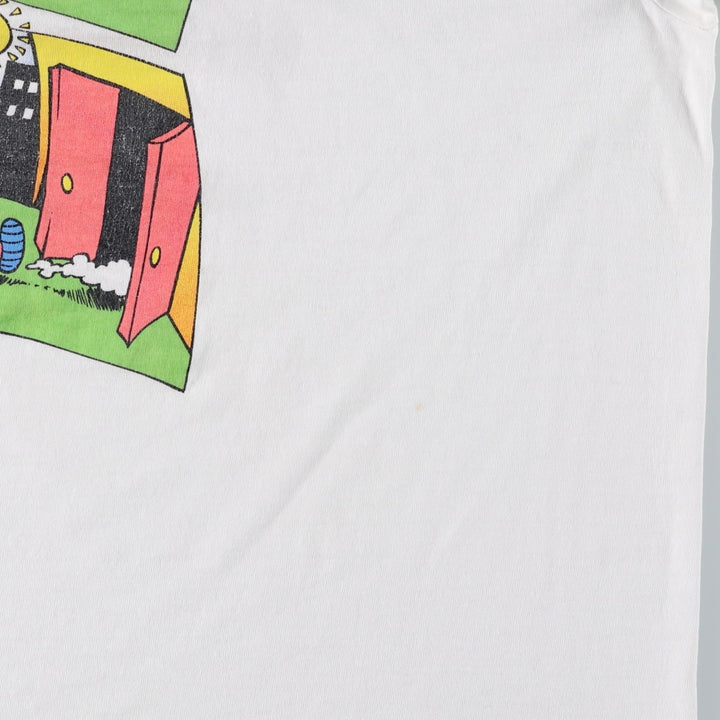 90'S Vintage Printed T-Shirt, Men's XL unclear white type Vintage Second Hand
