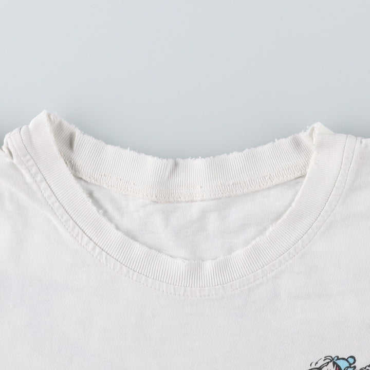 Asterix Print T-Shirt, Men's Size L (Equivalent), Vintage unclear white type Vintage Second Hand