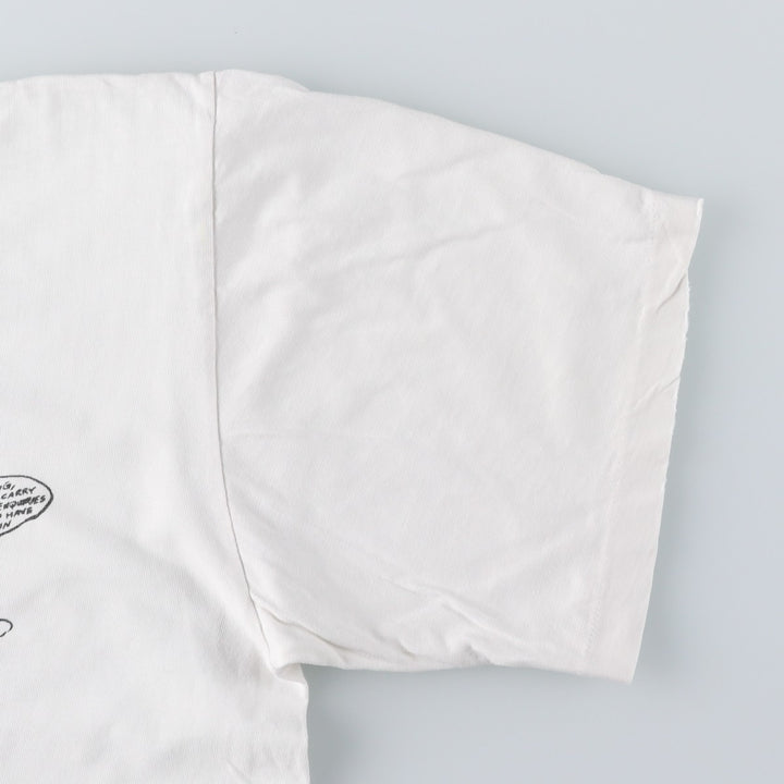 Asterix Print T-Shirt, Men's Size L (Equivalent), Vintage unclear white type Vintage Second Hand