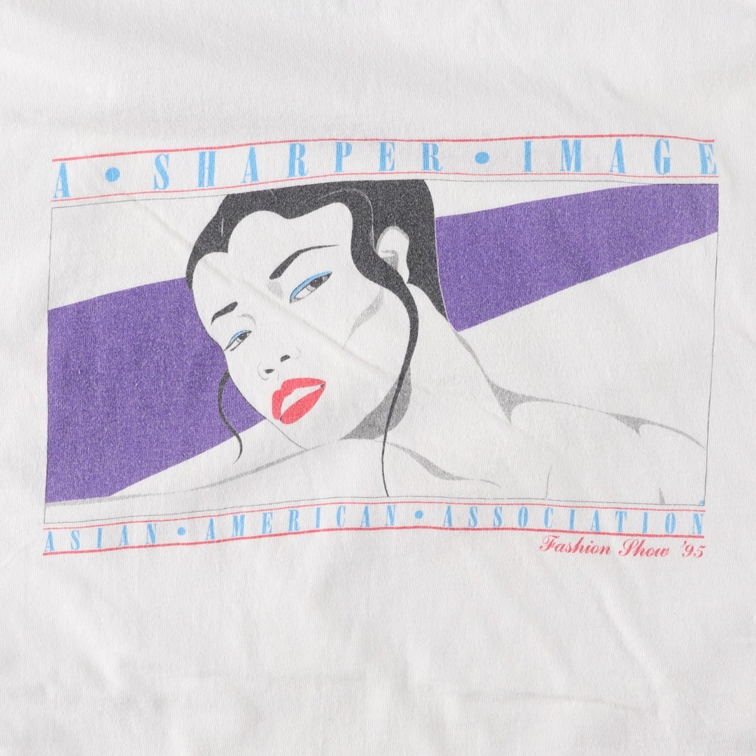 90'S Hanes BEEFY-T Printed T-shirt Made in USA Men's XL Vintage cotton white type Vintage Second Hand