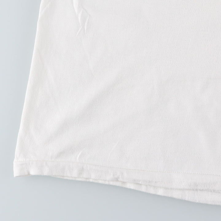 90'S Hanes BEEFY-T Printed T-shirt Made in USA Men's XL Vintage cotton white type Vintage Second Hand