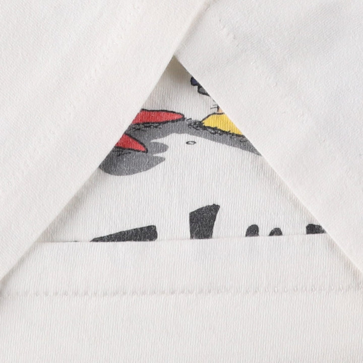 90'S TEE JAYS SOF TEE Print T-Shirt Made in USA Men's L equivalent Vintage cotton white type Vintage Second Hand